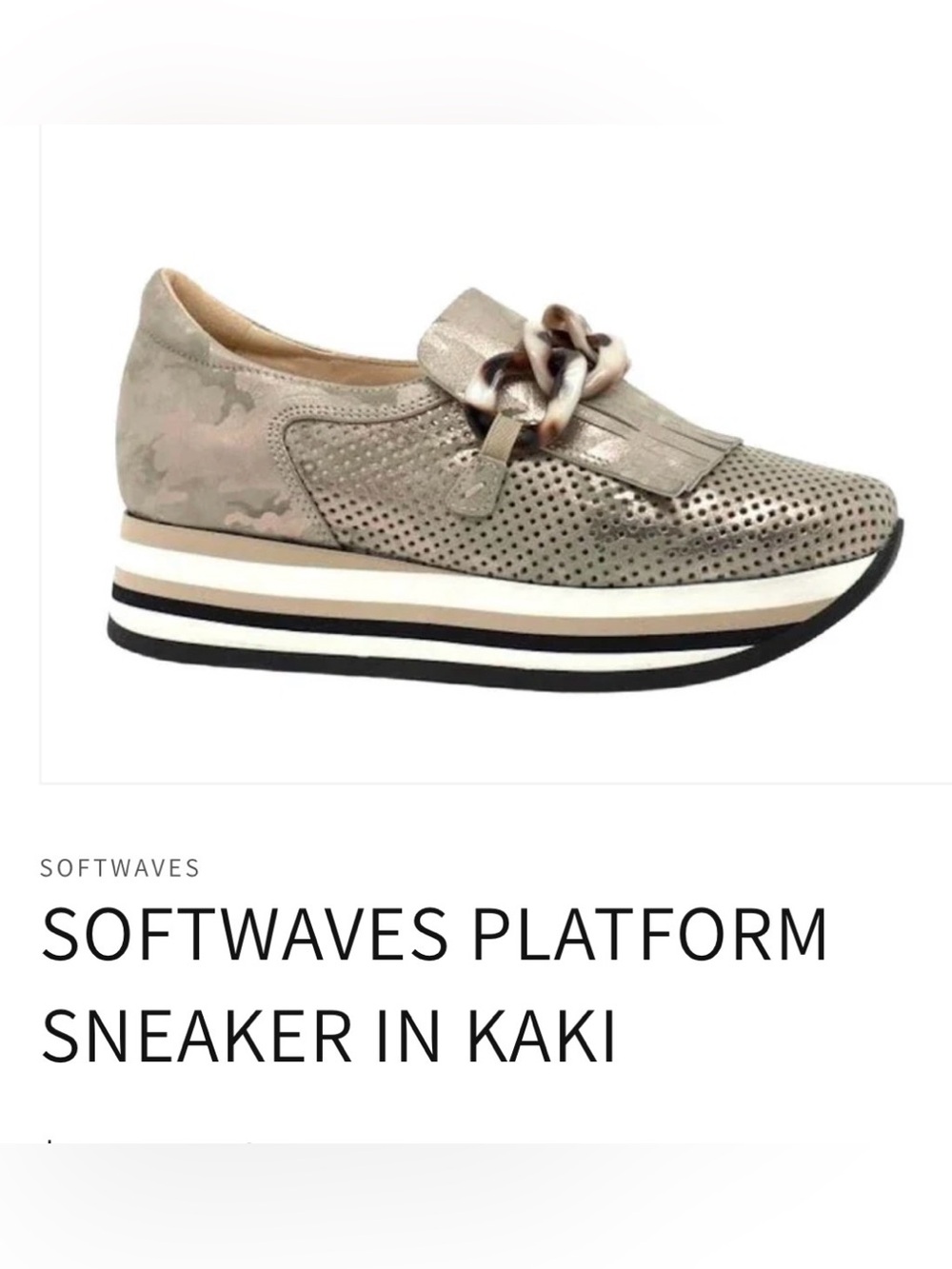 Softwaves Cadie platform sneaker 41